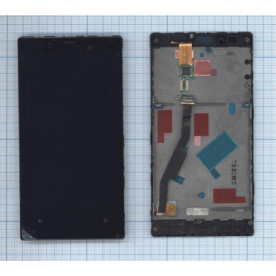 Дисплей для Nokia Lumia 720 черный с рамкой