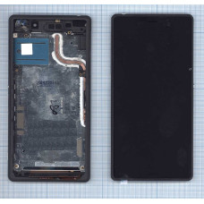 Дисплей для Sony Xperia Z2 D6502 D6503 черный с рамкой