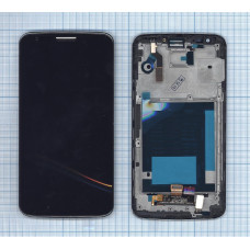 Дисплей для LG G2 D801 черный с рамкой