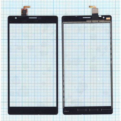 Сенсорное стекло (тачскрин) для Nokia Lumia 1520 черное
