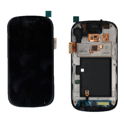 Дисплей для Samsung Nexus S I9020 черный с рамкой