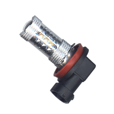 Светодиодная автолампа H11 - Cree 16Led + Линза white (1шт.) 80W