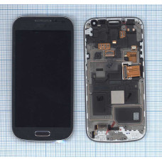 Дисплей для Samsung Galaxy S4 mini GT-I9190 черный с рамкой