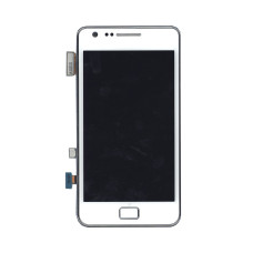 Дисплей для Samsung Galaxy S2 GT-I9100 белый с рамкой