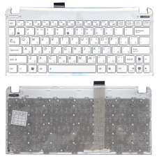 Клавиатура для ноутбука Asus Eee PC 1015 белая с рамкой
