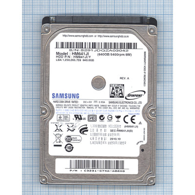 Жесткий диск для Samsung 2.5