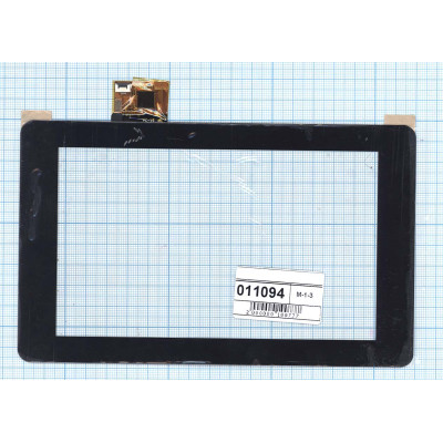 Сенсорное стекло (тачскрин) для Digma iDxD7 3G черное