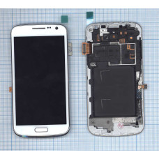 Дисплей для Samsung Galaxy Premier GT-I9260 белый с рамкой