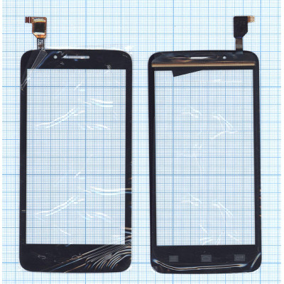 Сенсорное стекло (тачскрин) для Huawei Ascend Y511 черное