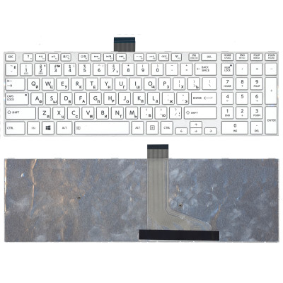 Клавиатура для ноутбука Toshiba L50D-A, L70-A, S50-A, S50D-A, S70-A белая