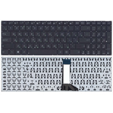 Клавиатура для ноутбука Asus X551 X551CA X551MA черная без рамки (плоский Enter)