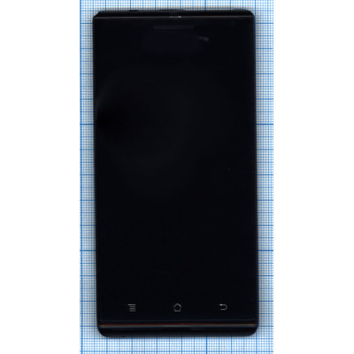 Дисплей для Huawei Ascend P1 черный с рамкой