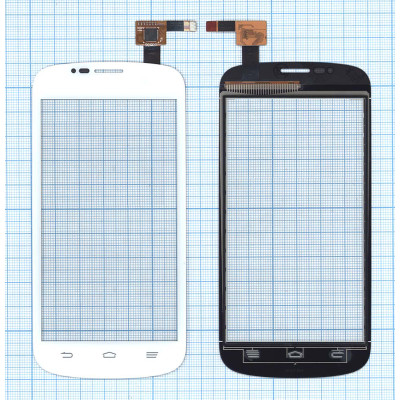 Сенсорное стекло (тачскрин) для ZTE V829 белое
