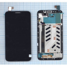 Дисплей для Alcatel Idol 2 / 6037Y черный с рамкой