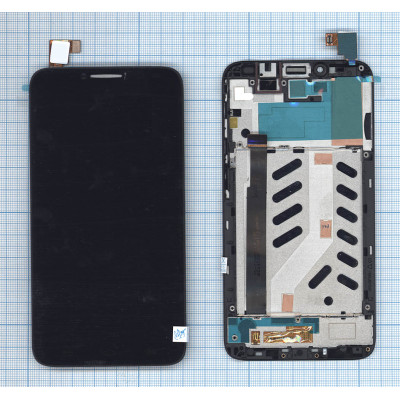 Дисплей для Alcatel Idol 2 / 6037Y черный с рамкой