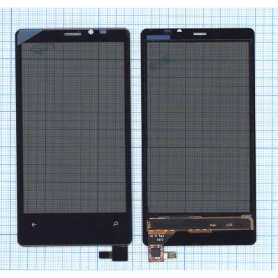 Сенсорное стекло (тачскрин) для Nokia Lumia 920 черное