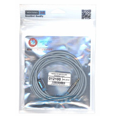 Кабель Vention 3.5 Jack-3.5 Jack (угловой)  1.5 m серый круглый