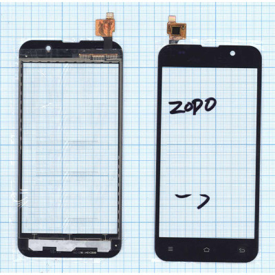 Сенсорное стекло (тачскрин) для Zopo ZP980 черный