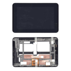 Модуль (матрица + тачскрин) для Lenovo IdeaPad A1-07 черный с рамкой