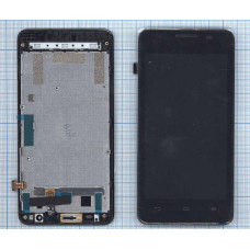 Дисплей для Huawei Ascend G510 черный с рамкой
