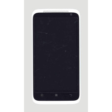 Дисплей для Lenovo S720 черный с белой рамкой
