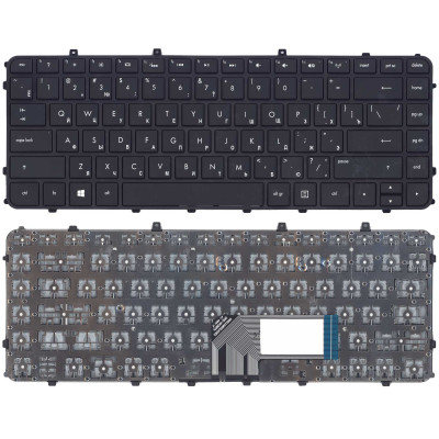 Клавиатура для ноутбука HP Envy 4-1000 черная с рамкой
