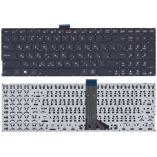 Клавиатура для ноутбука Asus X555L X553 черная (плоский ENTER)