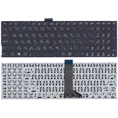 Клавиатура для ноутбука Asus X555L X553 черная (плоский ENTER)