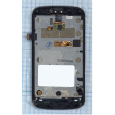 Дисплей для ZTE V889 черный с рамкой