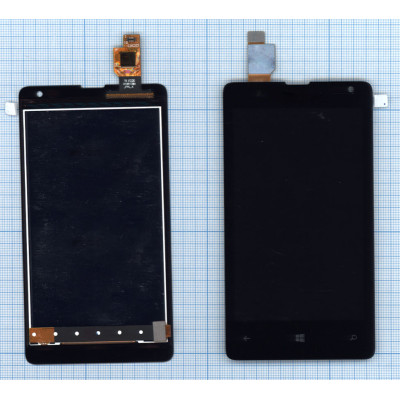 Дисплей для Microsoft Lumia 532 Dual Sim черный