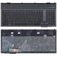 Клавиатура для ноутбука Asus G55 G55V G55VW G57 G57V G57VW черная с рамкой и подсветкой