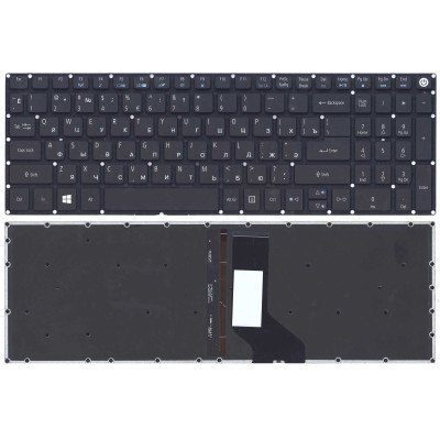Клавиатура для Acer Aspire 3 A315 series цвет черный с подсветкой