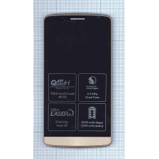 Дисплей для LG G3 D855 черный с золотой рамкой