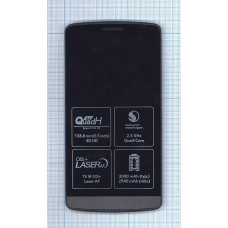 Дисплей для LG G3 D855 черный с серой рамкой