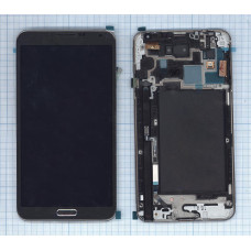Дисплей для Samsung Galaxy Note 3 LTE SM-N9005 черный с рамкой
