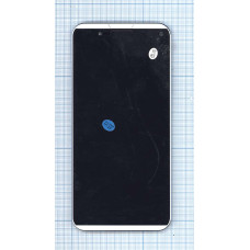 Дисплей для Prestigio MultiPhone PAP7505 DUO черный с серебристой рамкой