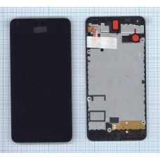 Дисплей для Microsoft Lumia 550 черный с рамкой