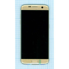 Дисплей для Samsung Galaxy S7 Edge SM-G935FD золотистый с рамкой