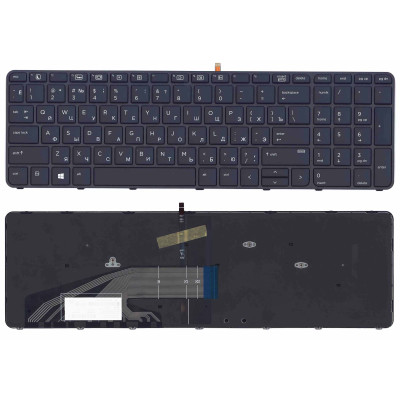 Клавиатура для HP ProBook 650 G3 цвет черный с подсветкой