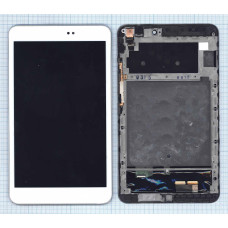 Модуль (матрица + тачскрин) для Asus MeMO Pad 8 ME581 белый с рамкой