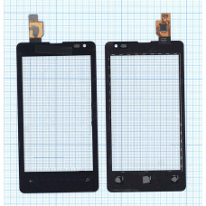 Сенсорное стекло (тачскрин) для Microsoft Lumia 435 черный