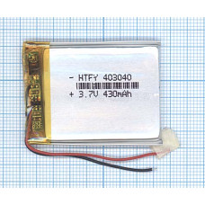 Аккумулятор Li-Pol (батарея) 4*30*40мм 2pin 3.7V/430mAh