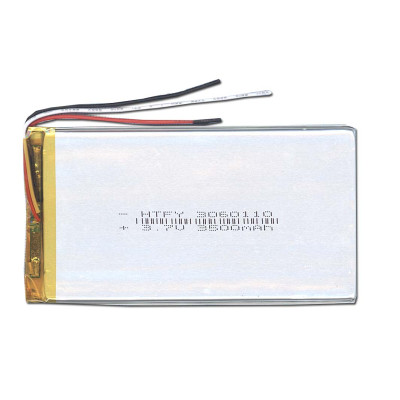 Аккумулятор Li-Pol (батарея) 3*60*110мм 3pin 3.7V/3500mAh
