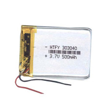 Аккумулятор Li-Pol (батарея) 3*30*40мм 2pin 3.7V/500mAh