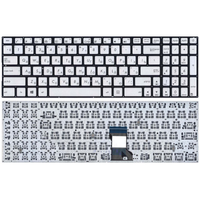 Клавиатура для ноутбука Asus N541 серебристая