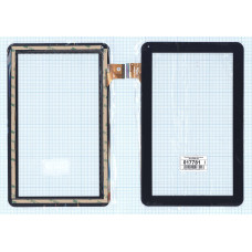 Сенсорное стекло (тачскрин) DPT 300-N48268-A00 (160x258mm) черное