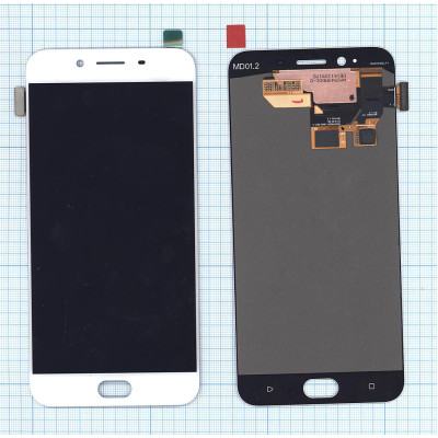Дисплей для OPPO R9s белый