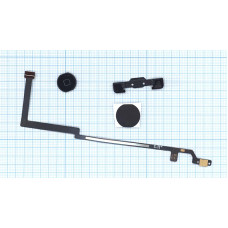 Кнопка Home для Apple Ipad Air черная со шлейфом