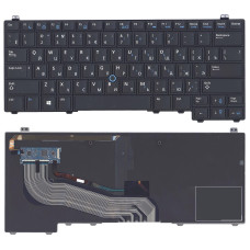 Клавиатура для ноутбука Dell latitude E5440 черная с указателем