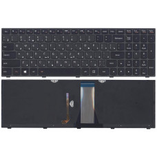 Клавиатура для ноутбука Lenovo IdeaPad G50-70 Z50-70 черная с подсветкой